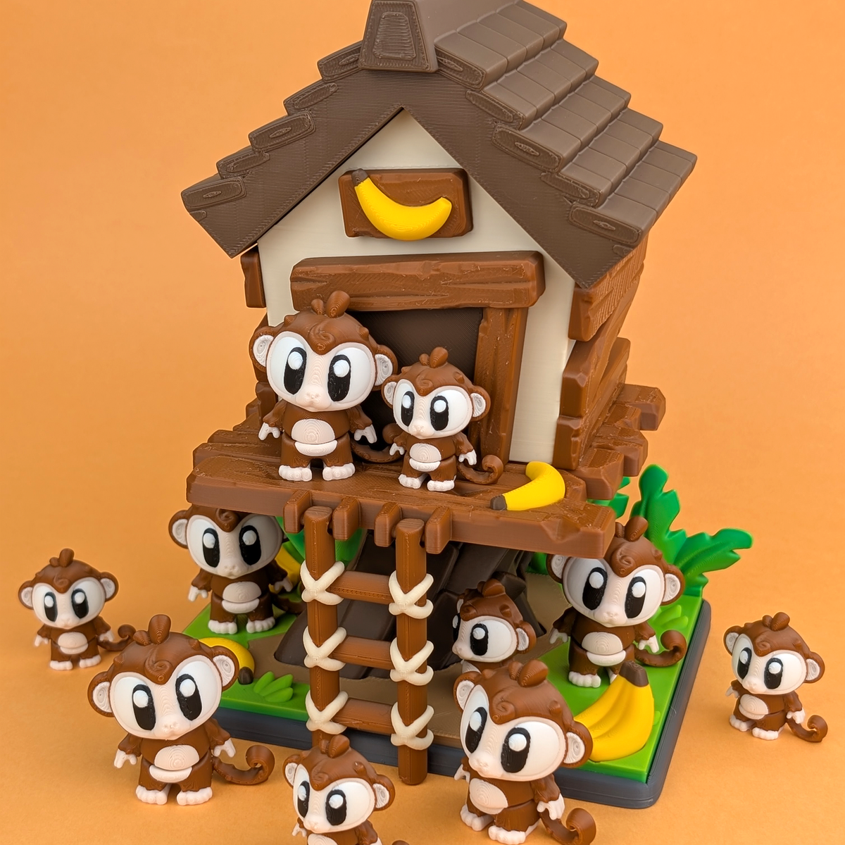 George Monkey Treehouse Monkey Treehouse – Lavender Town Artistry 3D