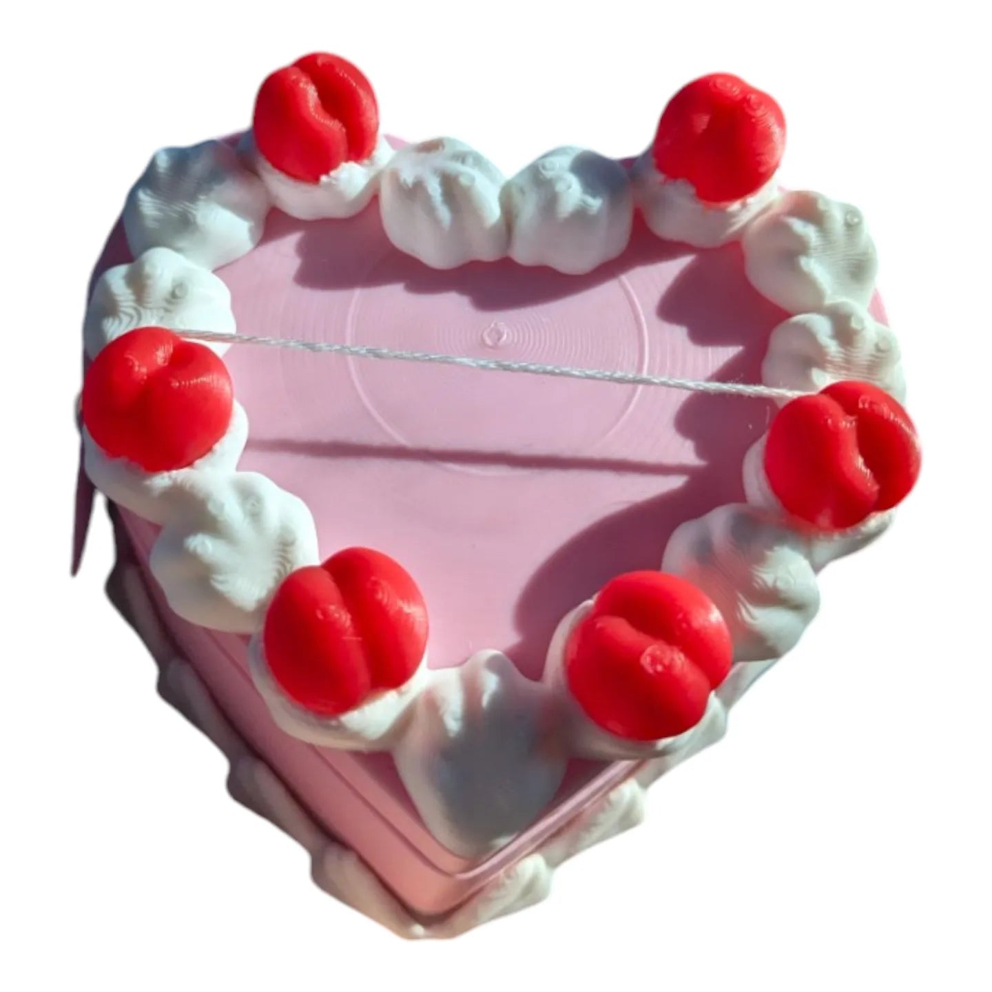 Heart cake container