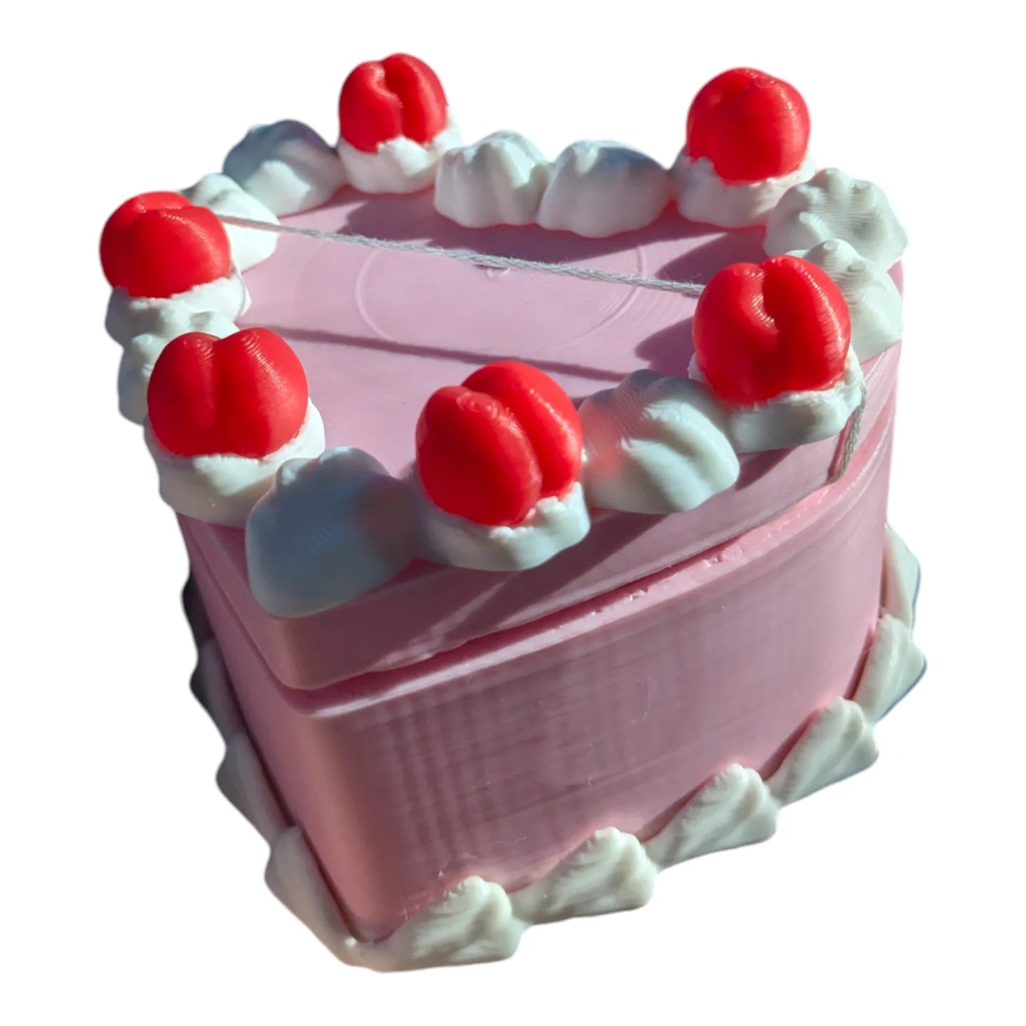 Heart cake container